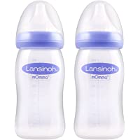 Biberón para Leche Materna con tetina simuladora de pezón NaturalWave de Lansinoh- 240 ml - 2 uds